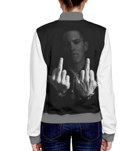 

Бомбер Print Bar, Белый, Eminem