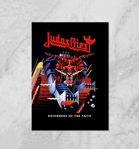 Плакат с изображением Judas Priest цвета Белый