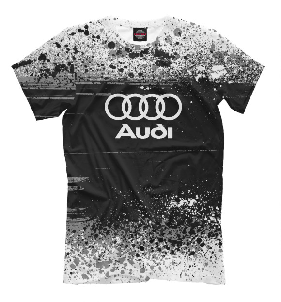 Футболка для мальчиков с изображением Audi sport цвета Черный