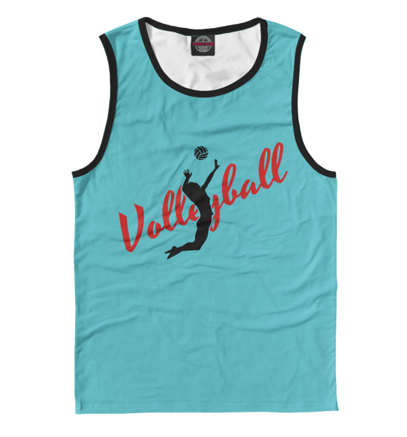 Майка для мальчика с изображением Волейбол цвета Белый