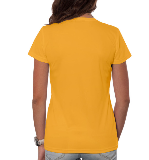 Женская футболка с изображением Восход цвета Белый