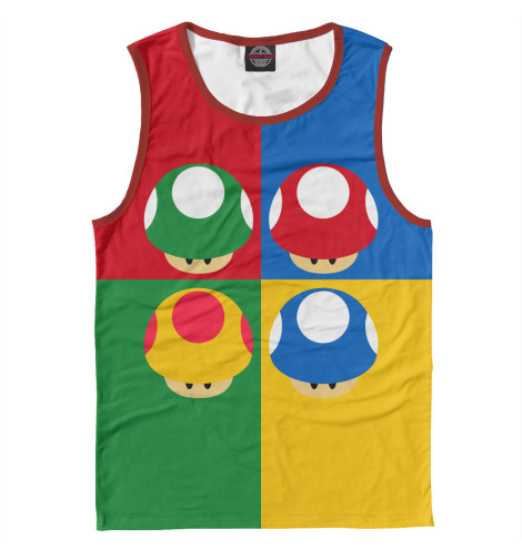 

Майки Print Bar, Белый, Грибки