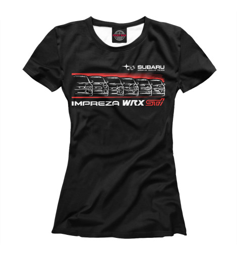 

Футболки Print Bar, Белый, Impreza sti