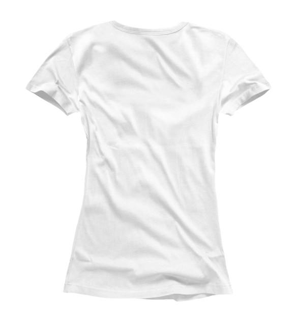 Женская футболка с изображением Happiness цвета Белый