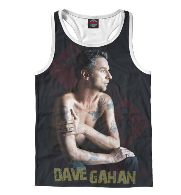 Мужская майка-борцовка с изображением Depeche Mode цвета Белый