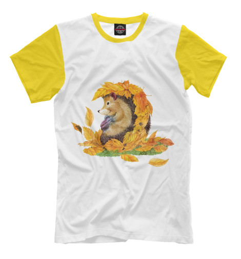 

Футболки Print Bar, Молочно-белый, Ежик