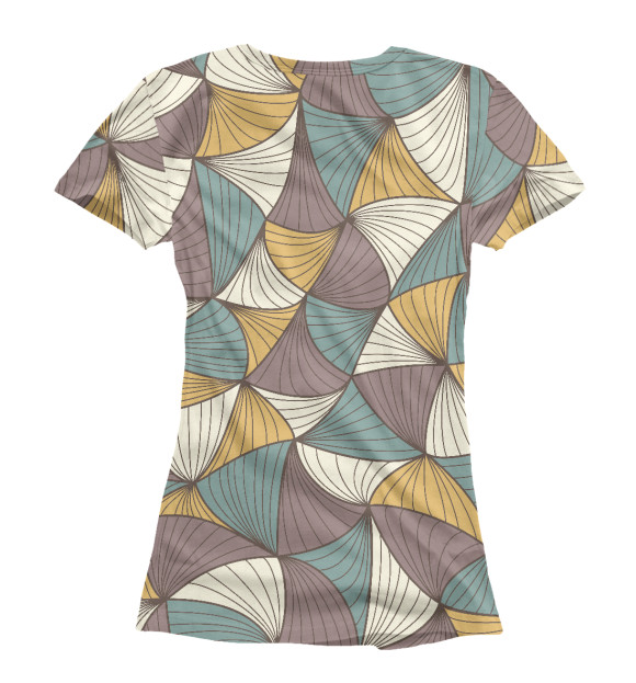 Футболка для девочек с изображением Abstract geometry цвета Белый