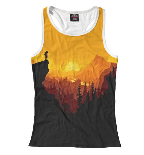 

Майки борцовки Print Bar, Белый, Firewatch