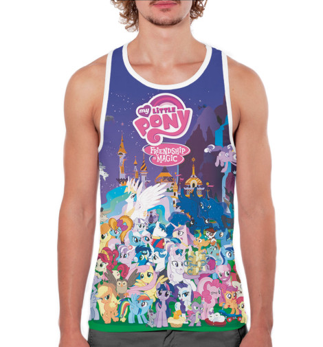 

Майки борцовки Print Bar, Белый, My Little Pony