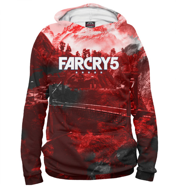 Женское худи с изображением FarCry5 цвета Белый