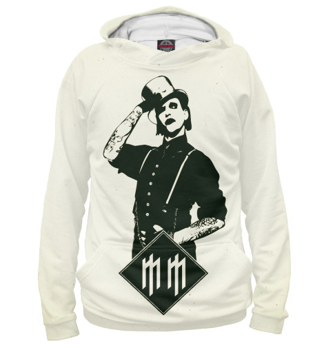 

Худи Print Bar, Белый, Marilyn Manson