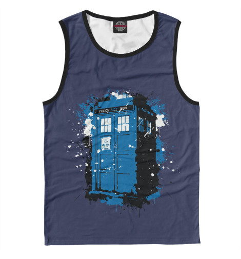 

Майки Print Bar, Белый, Tardis Ink