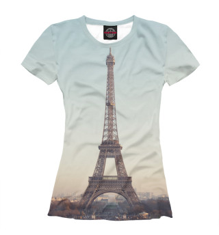 Женская футболка Эйфелева башня