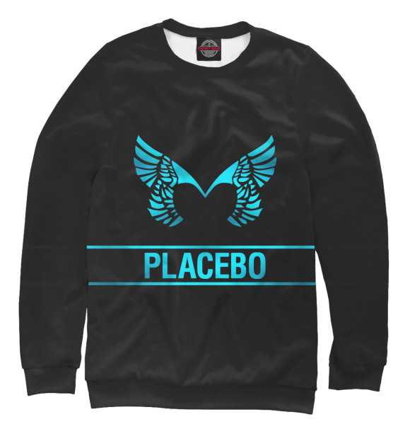 Мужской свитшот с изображением Placebo цвета Белый