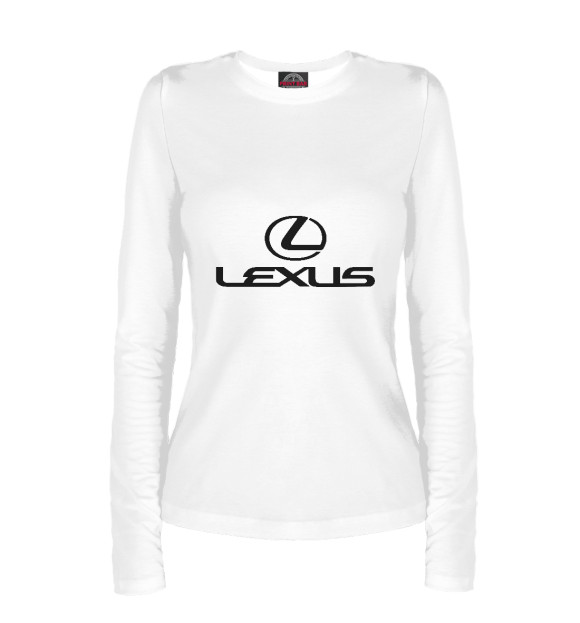 Женский лонгслив с изображением Lexus цвета Белый