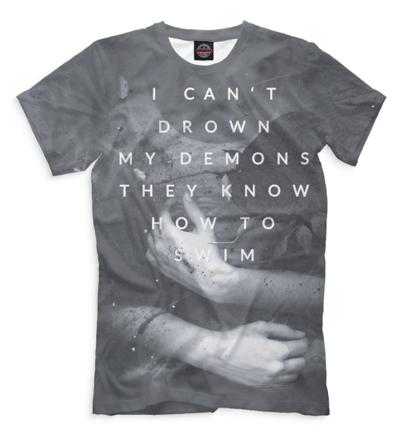 Мужская футболка с изображением Bring Me The Horizon цвета Серый