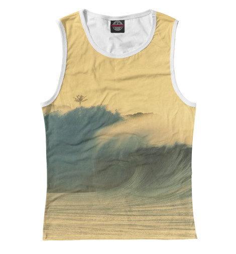 

Майки Print Bar, Белый, Волна