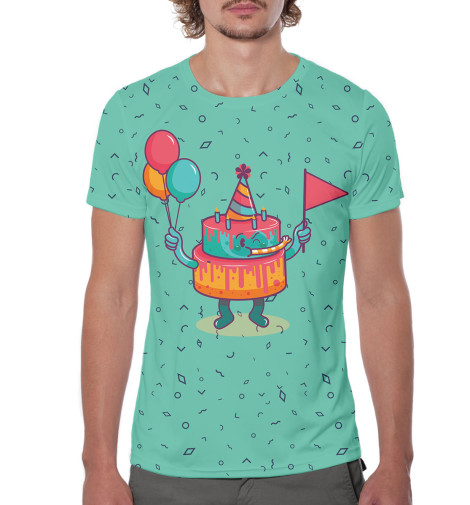 

Футболки Print Bar, Серый, День рождения