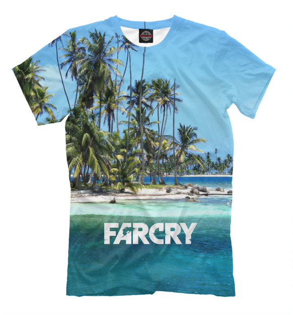 Мужская футболка с изображением Farcry цвета Молочно-белый