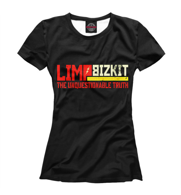 Женская футболка с изображением Limpbizkit цвета Белый