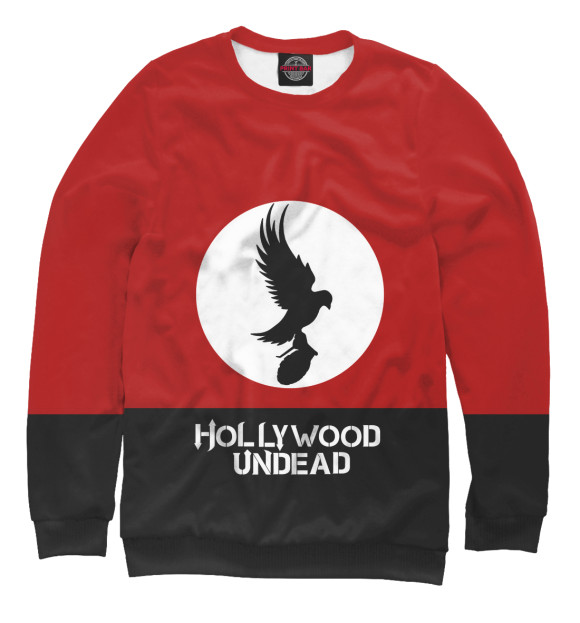 Мужской свитшот с изображением Hollywood Undead цвета Белый