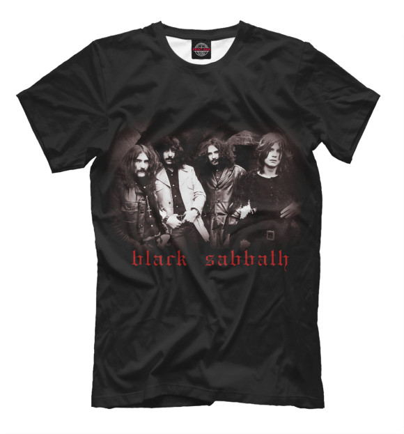 Футболка для мальчиков с изображением Black Sabbath & Ozzy Osbourne цвета Черный