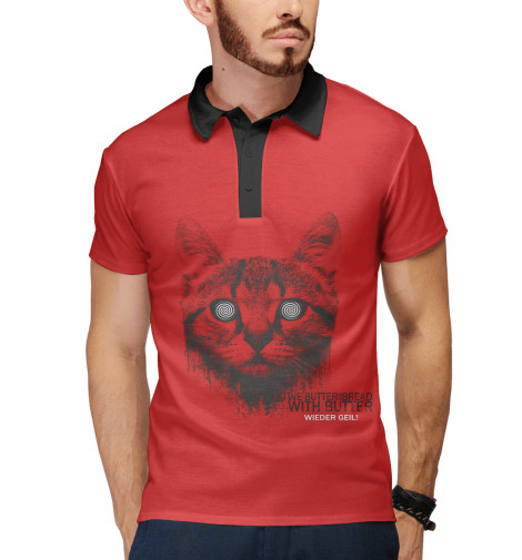 

Поло Print Bar, Белый, We Butter the Bread with Butter