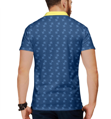 

Поло Print Bar, Белый, Vault Gym