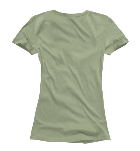 Женская футболка с изображением 2-я Поющая цвета Белый