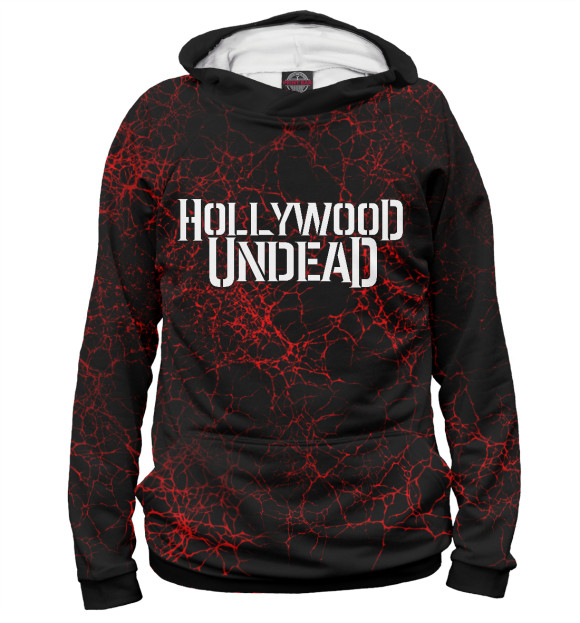 Женское худи с изображением Hollywood Undead цвета Белый