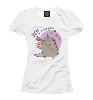 Футболка для девочек Pusheen. Meowgical