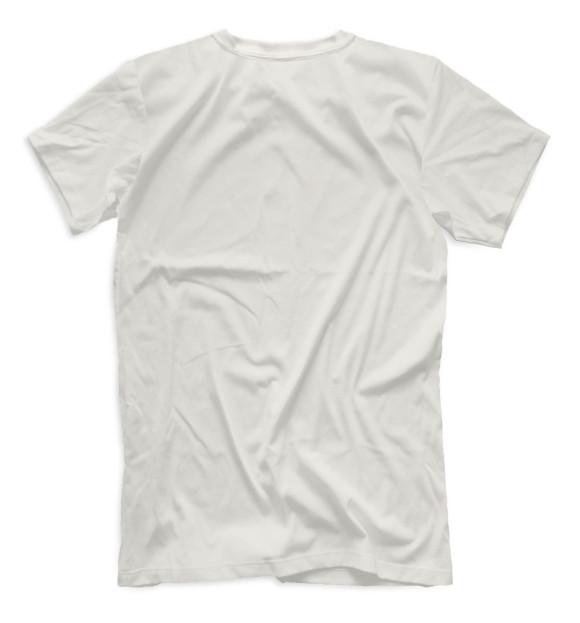 Мужская футболка с изображением Жираф цвета Белый