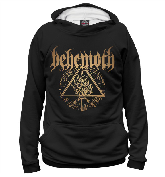 Женское худи с изображением Behemoth цвета Белый
