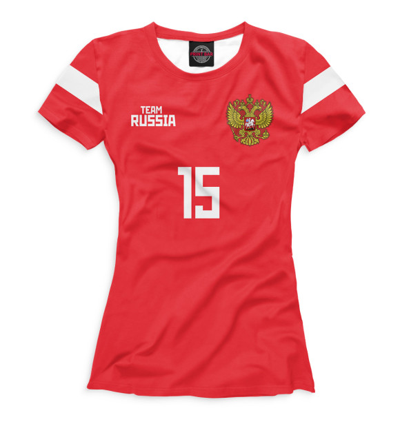 Футболка для девочек с изображением Сборная России Миранчук Алексей цвета Белый