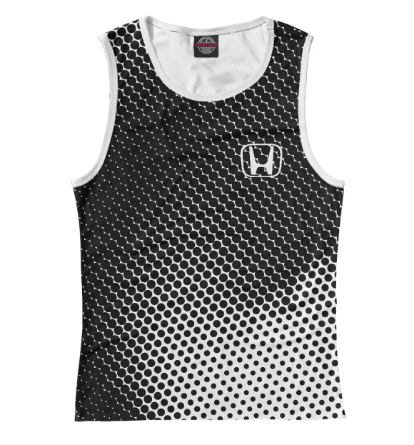 Женская майка с изображением Honda цвета Белый