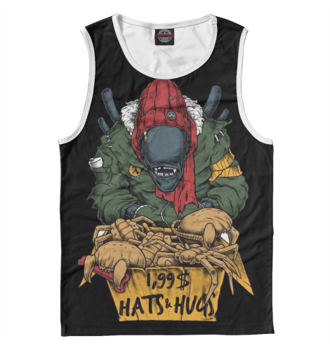 

Майки Print Bar, Белый, Alien