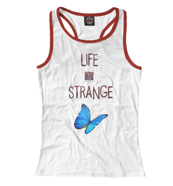 Женская майка-борцовка с изображением Life Is Strange цвета Белый