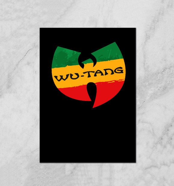 Плакат с изображением Wu-Tang Clan цвета Белый