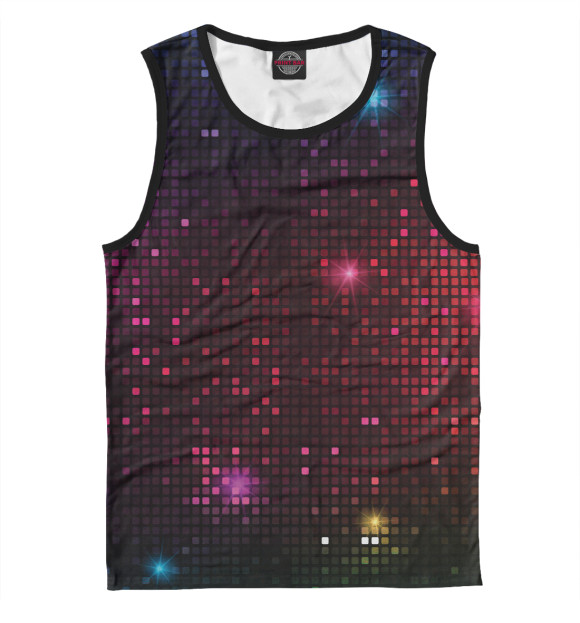 Мужская майка с изображением Ночное представление цвета Белый