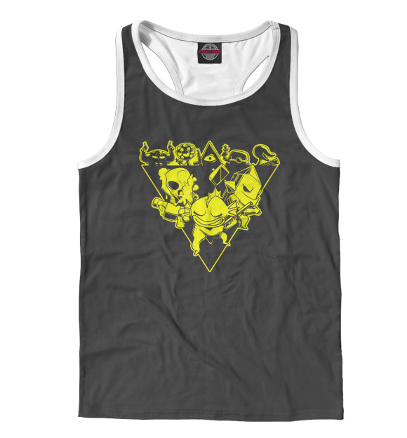 Мужская майка-борцовка с изображением Nuclear Throne цвета Белый