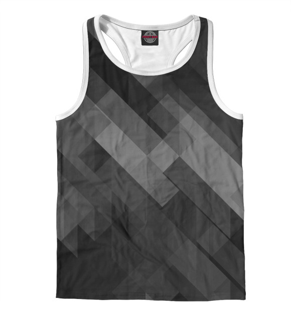 Мужская майка-борцовка с притом Geometric цвета Белый Мужская майка-борцовка с изображением Geometric цвета Белый