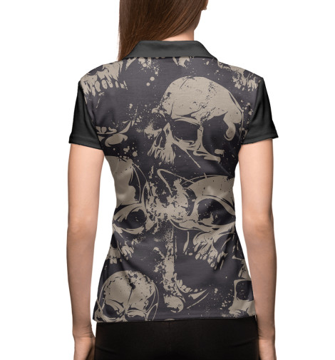 

Поло Print Bar, Белый, Grey Skulls