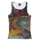 Женская майка-борцовка Мозаика