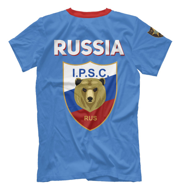 Мужская футболка с изображением Practical Shooting Russia (Kryuchin Style) цвета Белый