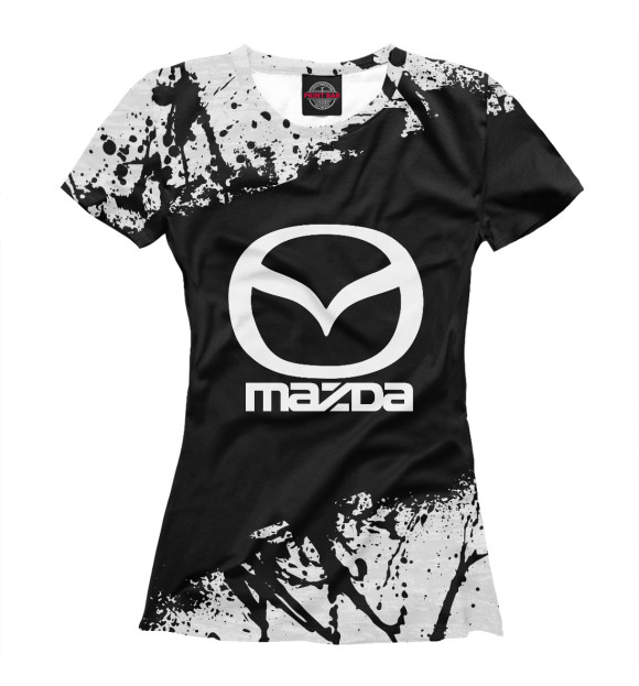 Женская футболка с изображением MAZDA SPORT цвета Белый