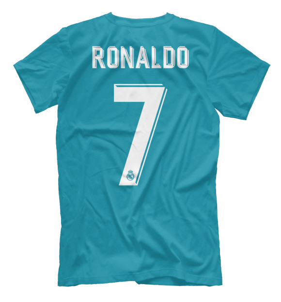 Мужская футболка с изображением Криштиану Роналду Форма Бонусная 17/18 цвета Белый