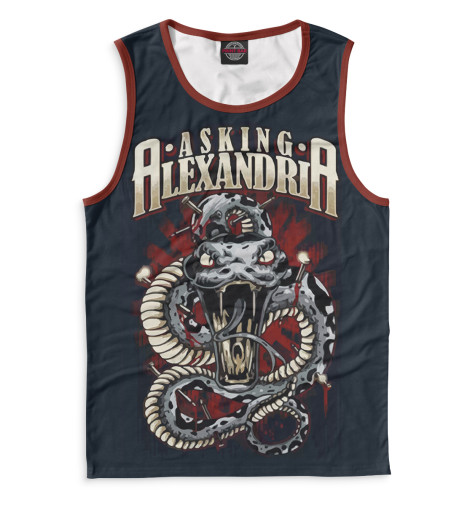 

Майки Print Bar, Белый, Asking Alexandria
