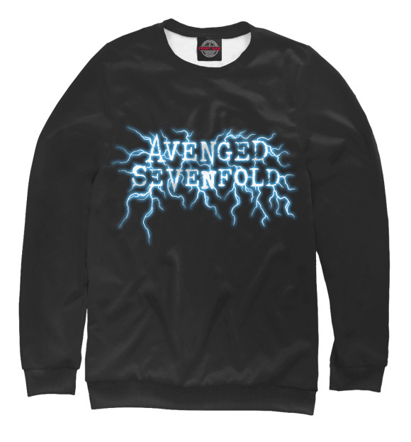 Женский свитшот с изображением Avenged sevenfold цвета Белый