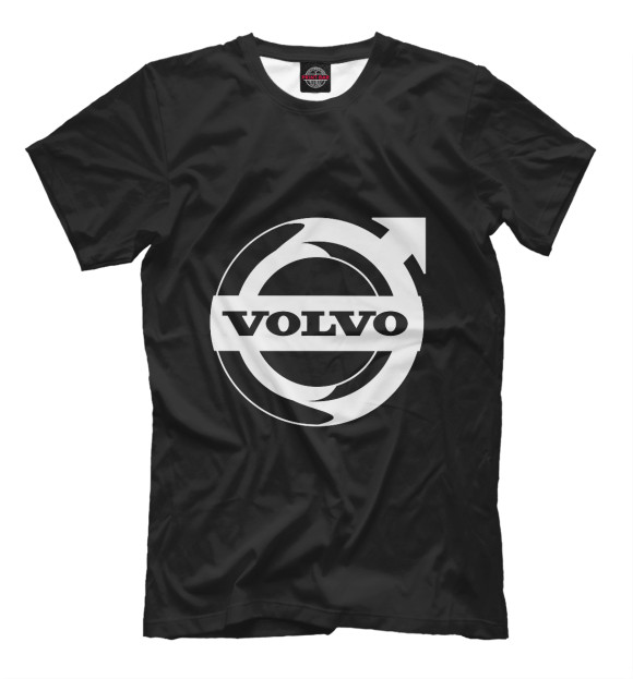 Мужская футболка с изображением Volvo цвета Белый