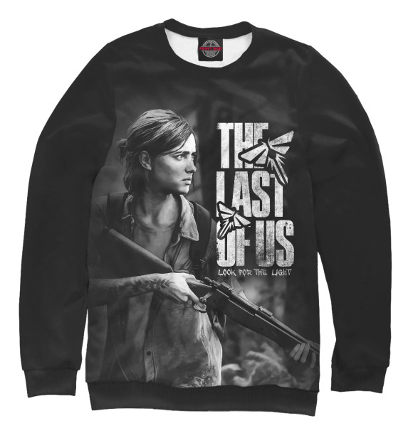 Свитшот для девочек с изображением The Last of Us цвета Белый